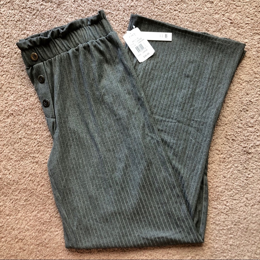 Joe B Ribbed Wide Leg Pants